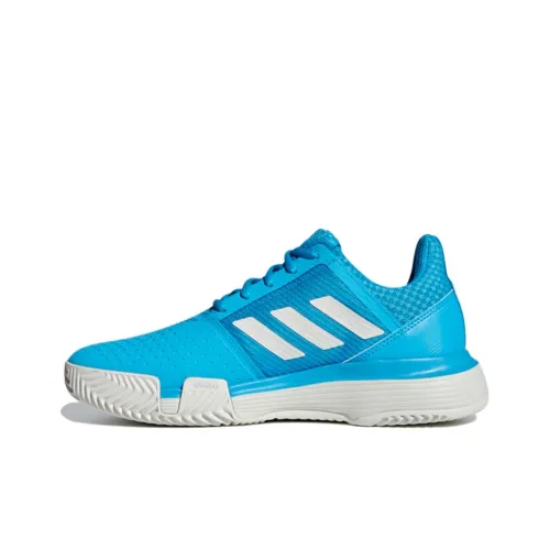Adidas Courtjam Bounce Clay Дышащие Низкие Кроссовки для Тениса Женские Синие Белые
