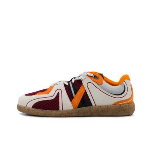 GANNI Sporty MI Low Топ Стильные Скейтбординги Женские Белые Красные