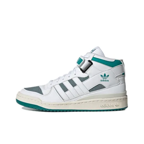 Adidas Originals Forum Mid 'EQT Зеленый' MID Топ Скейтборд Кроссовки Унисекс Белый Зеленый
