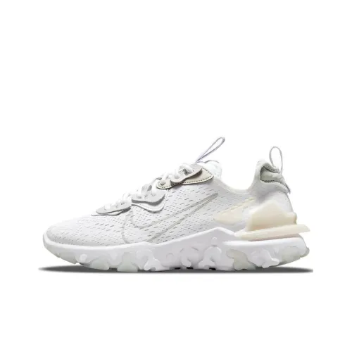 Nike React Vision Амортизация Противоскользящий Устойчивый к истиранию Дышащий Верх Низкие Беговые кроссовки Женские