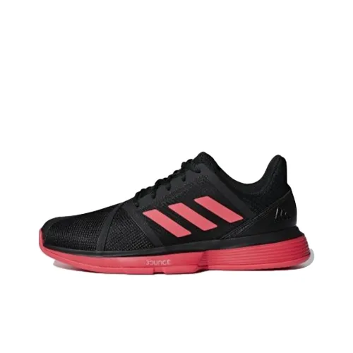 Adidas Courtjam Bounce Slip-Resistant Низкий Топ Теннисные Кроссовки Мужские Черные Красные