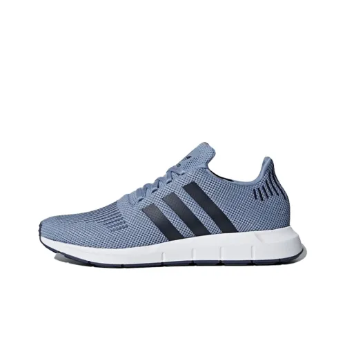 Adidas Originals Swift Run Slip-Resistant и Breathable Low-Top Беговые кроссовки Унисекс Синий Черный