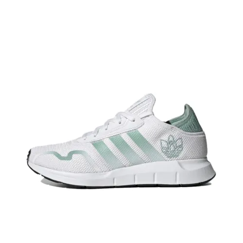 Adidas Originals Swift Run X Дышащие Низкие Беговые Кроссовки Мужские Белые Зеленые