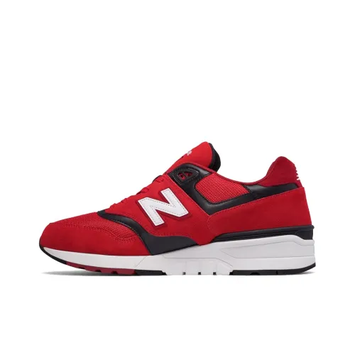 New Balance NB 597 Low Топ Беговые кроссовки Мужские Красный Черный