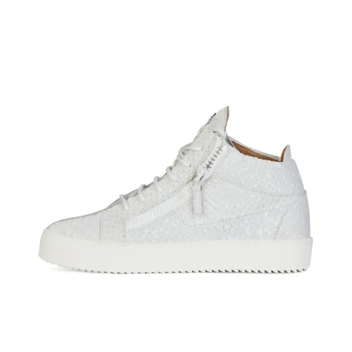 Giuseppe Zanotti GZ Kriss MID Топ Стильные Скейтбординги Мужской Белый