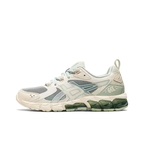 Asics Гель Quantum 180 Устойчивый к истиранию Дышащий Низкий Топ Беговые кроссовки Женские Экрю Серый Многоцветный