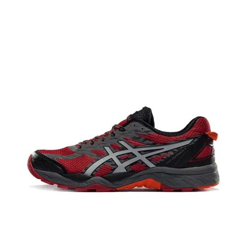 Asics Gel FujiTrabuco 7 Кроссовки для трейлраннинга Мужские Красный Черный Серебряный