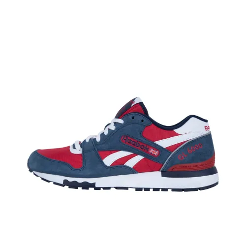 Reebok GL6000 Low Топ Повседневные Беговые Кроссовки Унисекс Синий Красный Белый