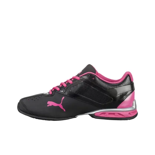 PUMA Tazon 6 Slip-Resistant Abrasion-Resistant Low-Top Беговые кроссовки Женские Черный Розовый