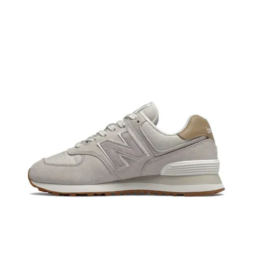 New Balance NB 574 Low Топ Повседневные Беговые Кроссовки Женские Лотос Серый