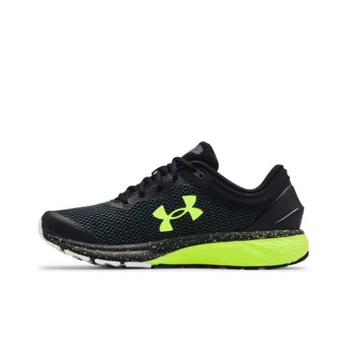 Under Armour Charged Escape 3 Low Топ Повседневные Беговые Кроссовки Мужские Черные Зеленые