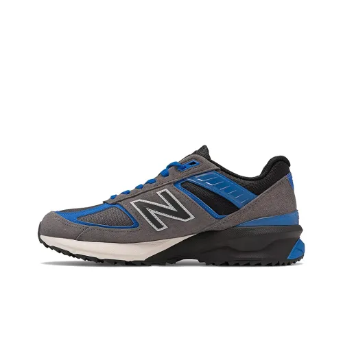 New Balance NB 990 V5 Low Топ Марафон Беговые кроссовки Мужской Серый Синий