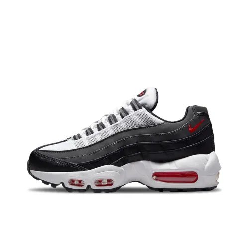 Nike Air Max 95 Low Беговые кроссовки Женские Черный Белый Красный