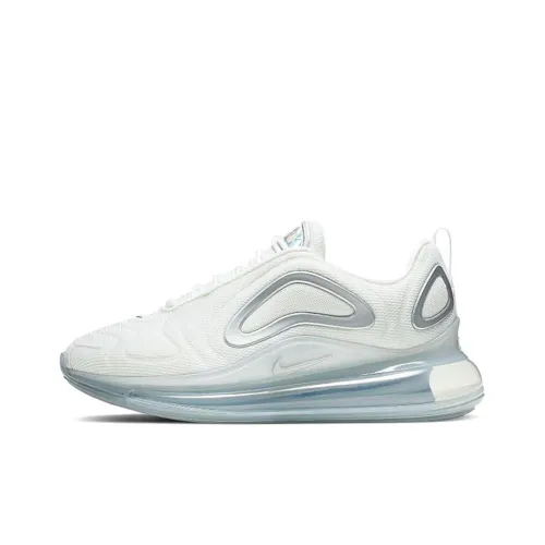 Nike Air Max 720 Low Топ Беговые кроссовки Женские Серебряные Белые