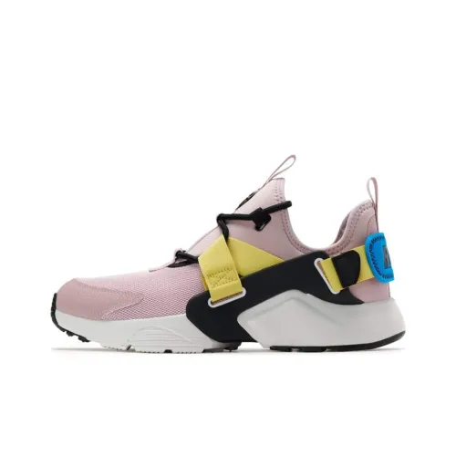 Nike Huarache City Амортизация Противоскользящий Легкий Низкий Топ Повседневные Беговые кроссовки Женские Вишневый цветок Розовый
