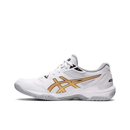 Asics Gel Rocket 10 Low Top Повседневные Беговые Кроссовки Мужские Белый Золото