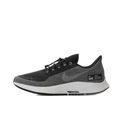 Nike Pegasus 35 Амортизаторы Устойчивые к истиранию Низкий Топ Повседневные Беговые кроссовки Женские Черный Серый