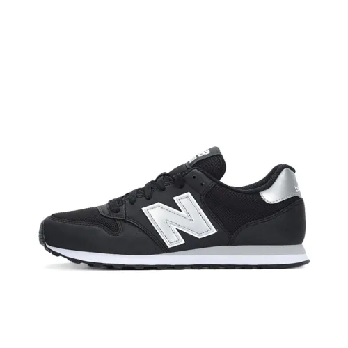 New Balance NB 500 Low Топ Беговые кроссовки Мужской Черный Белый