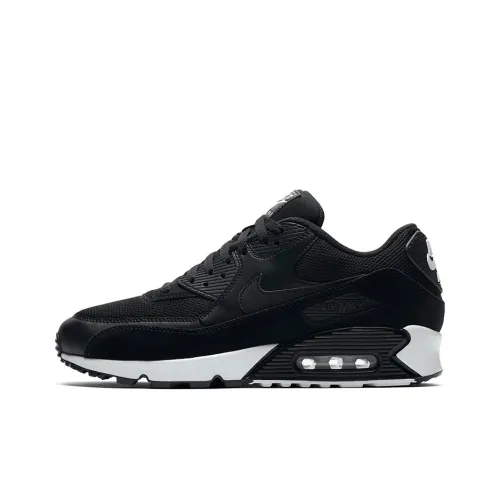 Nike Air Max 90 Low Топ Беговые кроссовки Мужской Черный белый