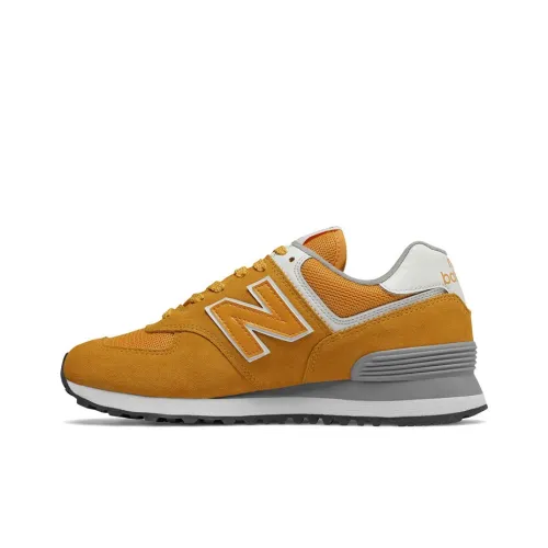 New Balance NB 574 Low Топ Повседневные Беговые Кроссовки Женские Шафран