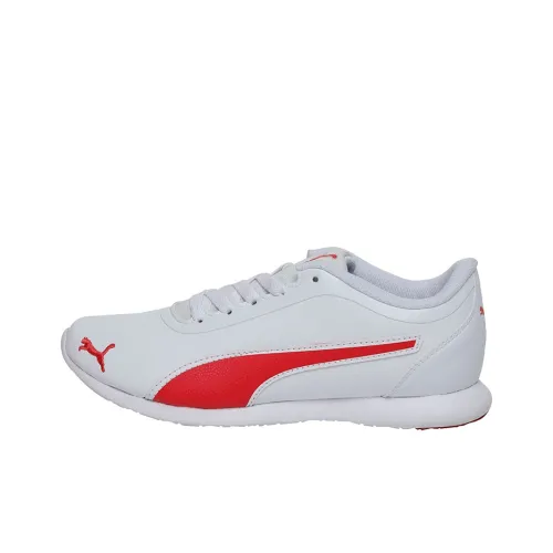 PUMA Vega Sweet SL Idp Амортизация Устойчивый к истиранию Легкий Низкий Топ Беговые кроссовки Женские Белый Красный