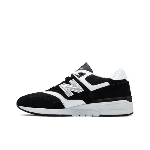 New Balance NB 597 Low Топ Беговые кроссовки Мужской Черный Белый