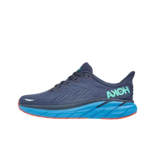HOKA ONE ONE Clifton 8 Амортизация Низкий Топ Беговые Кроссовки Мужские Синие