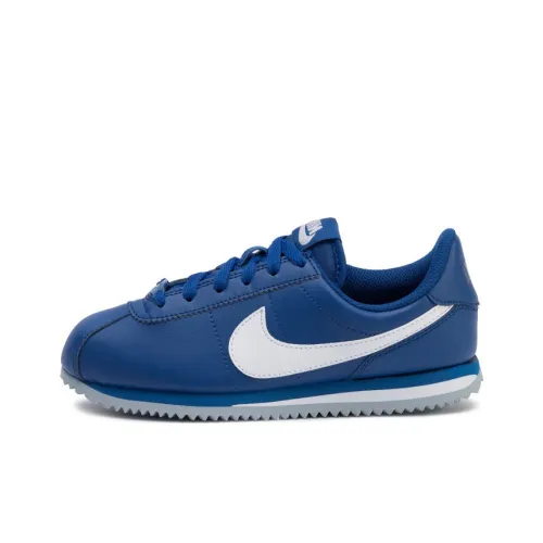 Nike Cortez Shock Absorbers Slip-Resistant Abrasion-Resistant Low-Top Marathon Running Shoes Women's Blue White Найк Кортец Шок Абсорберз Антислип Резистентный Низкий Топ Марафон Беговые Кроссовки Женские Синий Белый