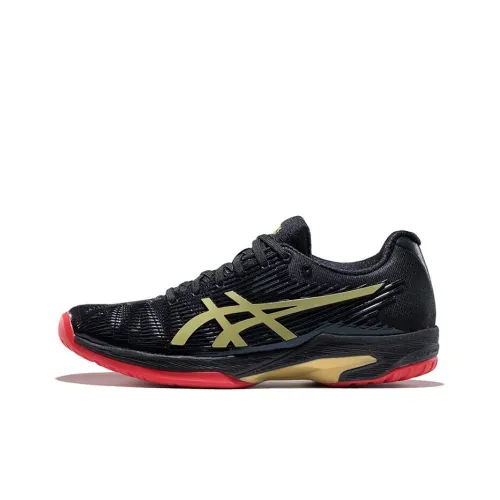 Asics Solution Speed FF L.E Low Топ Беговые кроссовки Женские Черный золотой