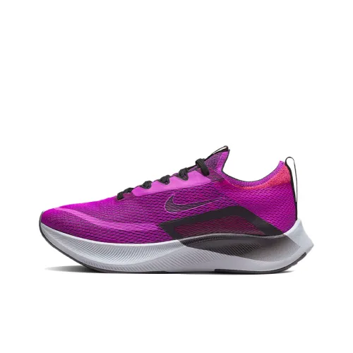 Nike Zoom Fly 4 Low Топ Повседневные Беговые Кроссовки Женские Фиолетовые