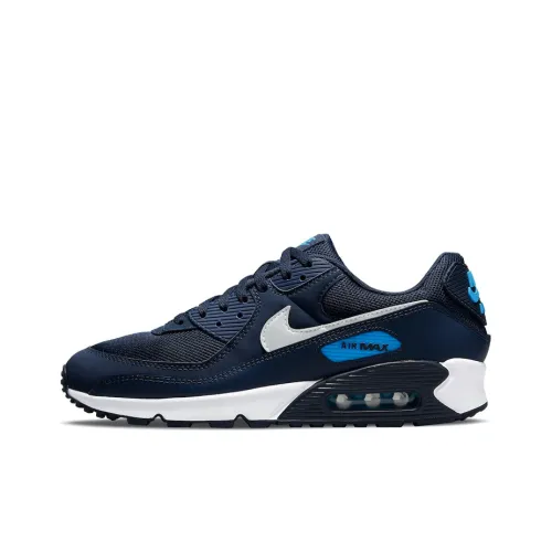 Nike Air Max 90 Low Топ Беговые кроссовки Мужской Синий