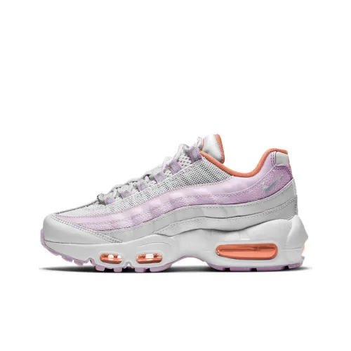 Nike Air Max 95 Low Беговые кроссовки Топ Женские Серый Фиолетовый Оранжевый