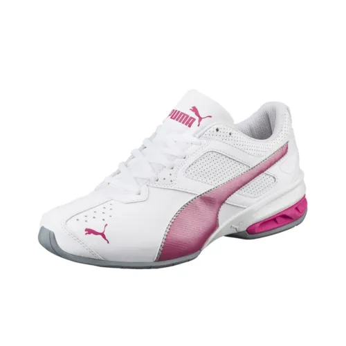 PUMA Tazon 6 Противоскользящие Устойчивые к истиранию Низкие Беговые кроссовки Женские Белые