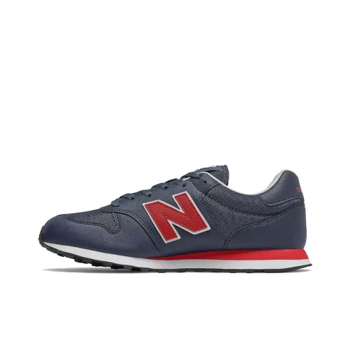 New Balance NB 500 Low Топ Беговые кроссовки Мужской Синий Красный