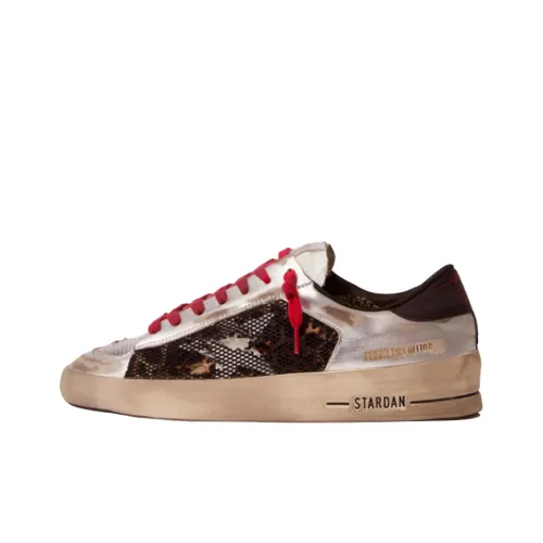 Golden Goose Stardan Стильные Скейтбординги Женские Серебряные