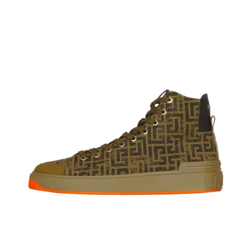 BALMAIN High Top Canvas Shoes Men's