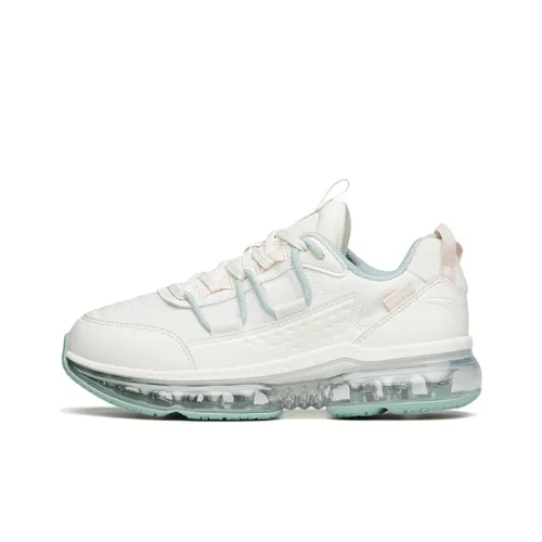 ANTA Износостойкие Низкие Беговые Кроссовки Женские Белые Зеленые