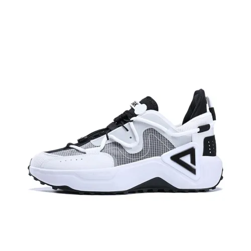 PEAK Taichi Tianxing Slip-resistant Shock Absorbers Low Top Спортивная повседневная обувь Мужская Белый Черный