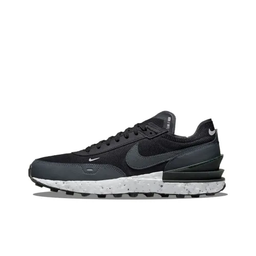 Nike Waffle One Crater 'Антрацитовый' Shock Absorbers Slip Resistant Abrasion Resistant Low Top Casual Men's Black