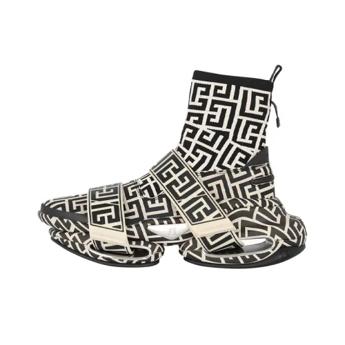 BALMAIN B Смелый Аbrasion-Resistant High Top Толстая подошва Кроссовки Женские