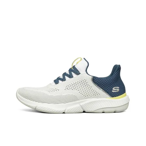 Skechers Ingram Low Top Повседневные Беговые Кроссовки Мужские Белые Синие