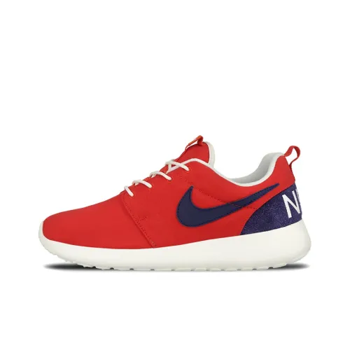 Nike Roshe One Амортизаторы Shock Absorbers Противоскользящие Устойчивые к истиранию Дышащие Низкие Беговые кроссовки Мужские Красный Синий