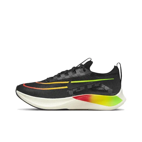 Nike Zoom Fly 4 Low Топ Карбоновая плита Повседневная Беговая обувь Мужская Черная