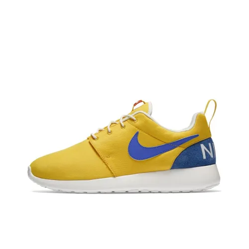nike Roshe One Амортизаторы Shock Absorbers Противоскользящие Устойчивые к истиранию Низкий Топ Повседневные Беговые кроссовки Мужские Желто-синие
