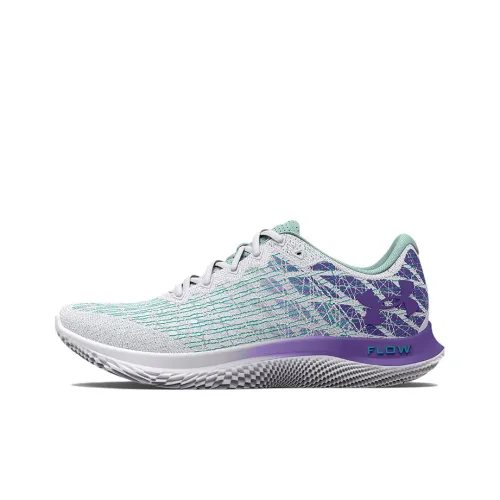 Under Armour Flow Velociti Wind 2 Low Топ Повседневные Беговые Кроссовки Женские Белые Фиолетовые