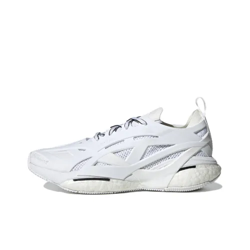 Stella McCartney x Adidas Solarglide Износостойкие Дышащие Низкие Беговые Кроссовки Женские Белые