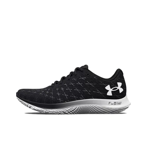 Under Armour Flow Velociti Wind 2 Амортизация Устойчивый к истиранию Дышащий Низкий Топ Беговые кроссовки Мужской Черный