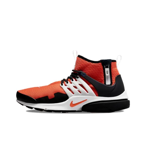 Nike Air Presto Shock Absorbers Slip-Resistant Abrasion-Resistant MID Топ Спортивная Повседневная Обувь Мужская Черный Оранжевый