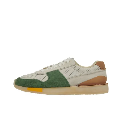 Clarks Originals Low Топ Беговые кроссовки Мужской Зеленый оранжевый Vintage Casual Многоцветный