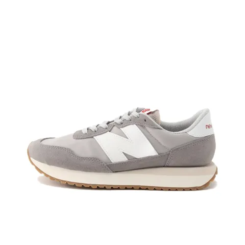 New Balance NB 237 Амортизаторы Slip-resistant Abrasion-resistant Легкий Низкий Топ Беговые кроссовки Унисекс Серый